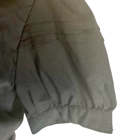 Gothic Victorian Black High-Collar Corset Lace-up Blouse - Picture 5 of 8